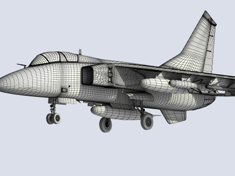 Chiński myśliwiec bombardujący JH-7 Model 3D