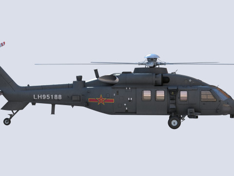 ハルビン Z-20 3Dモデル