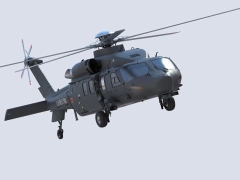 ハルビン Z-20 3Dモデル