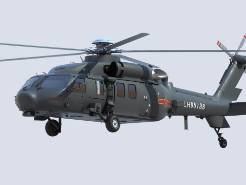 ハルビン Z-20 3Dモデル