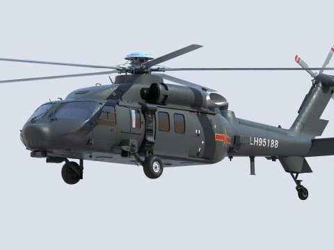 哈尔滨Z-20 3D 模型