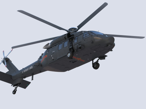 ハルビン Z-20 3Dモデル