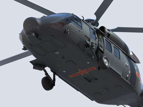 ハルビン Z-20 3Dモデル