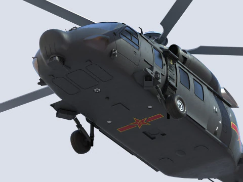 哈尔滨Z-20 3D 模型