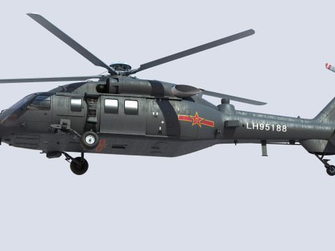 ハルビン Z-20 3Dモデル