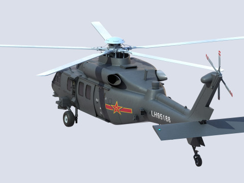 ハルビン Z-20 3Dモデル