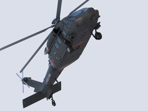 ハルビン Z-20 3Dモデル