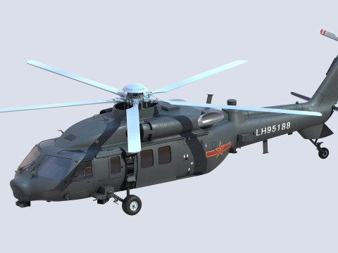 ハルビン Z-20 3Dモデル