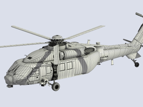 ハルビン Z-20 3Dモデル