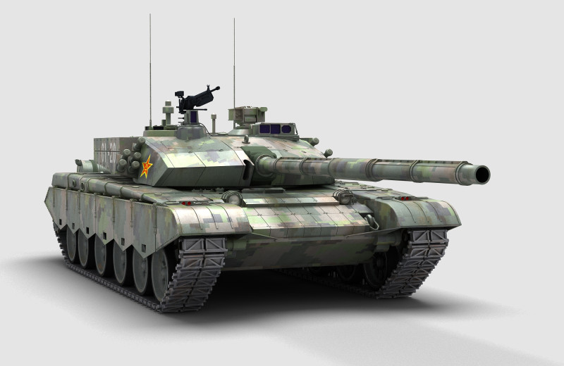 中国の 99 式戦車 3Dモデル .c4d .max .obj .3ds .fbx .stl .blend 