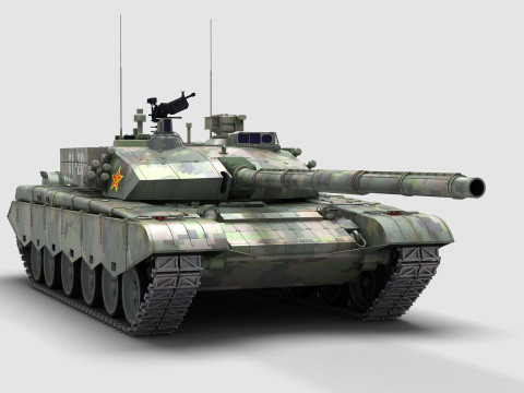 चीनी प्रकार 99 टैंक 3D मॉडल