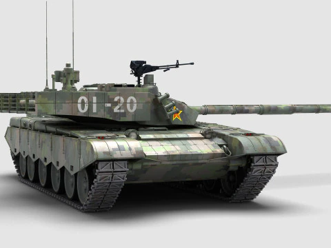 Chinese Type 99 Tank 3D Model