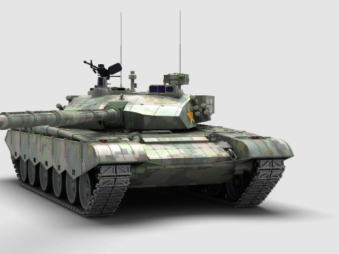 中国の 99 式戦車 3Dモデル