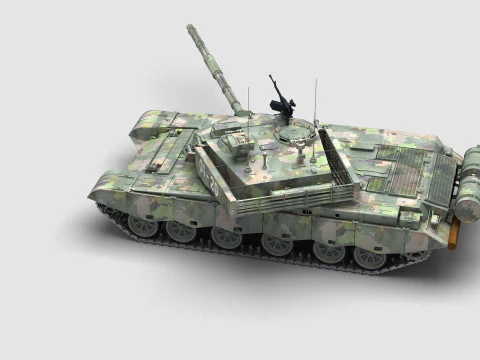Chinese Type 99 Tank 3D Model