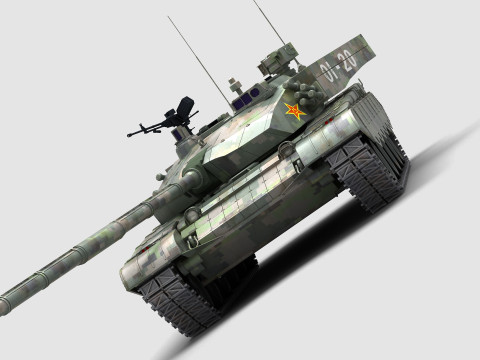 中国の 99 式戦車 3Dモデル
