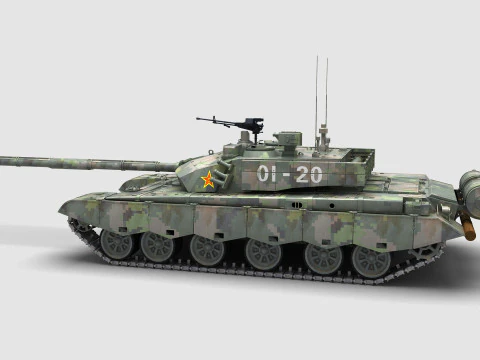 Chinese Type 99 Tank 3D Model