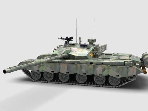 Chinese Type 99 Tank 3D Model
