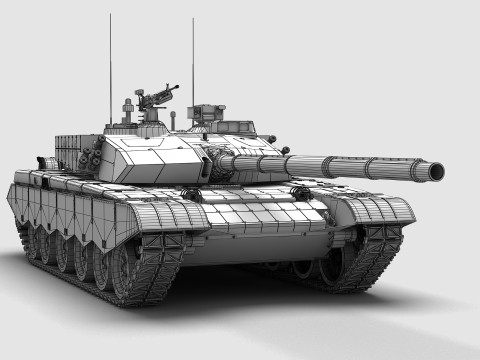 中国の 99 式戦車 3Dモデル