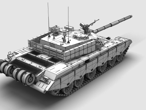 中国の 99 式戦車 3Dモデル