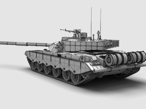 中国の 99 式戦車 3Dモデル