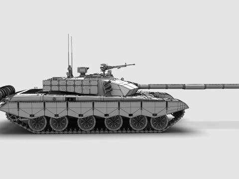 中国の 99 式戦車 3Dモデル