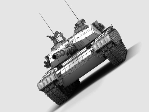 中国の 99 式戦車 3Dモデル