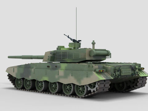 Chinese Type 98 Tank 3D Model
