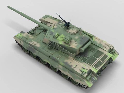 Chinese Type 98 Tank 3D Model