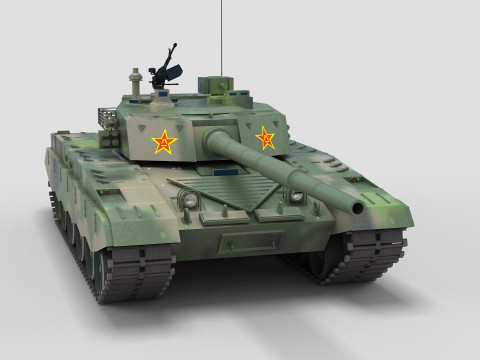 Chinese Type 98 Tank 3D Model