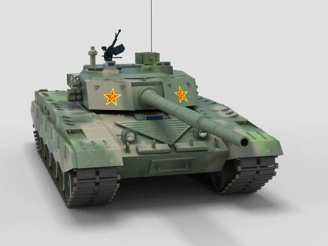 Chinese Type 98 Tank 3D Model