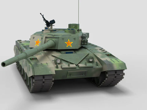 Chinese Type 98 Tank 3D Model