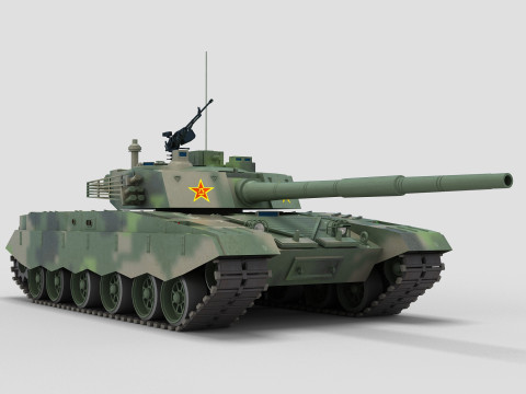Chinese Type 98 Tank 3D Model