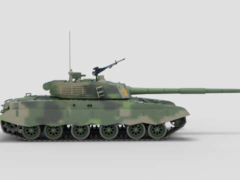 Chinese Type 98 Tank 3D Model