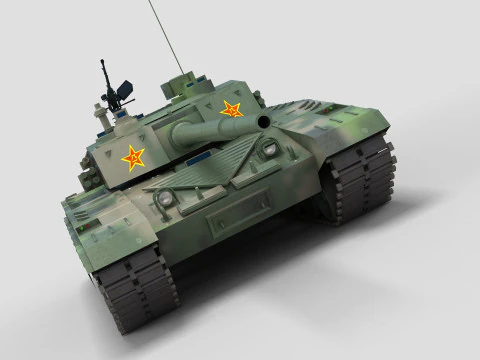 Chinese Type 98 Tank 3D Model