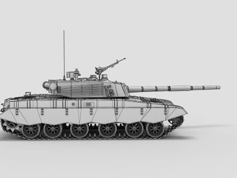 Chinese Type 98 Tank 3D Model