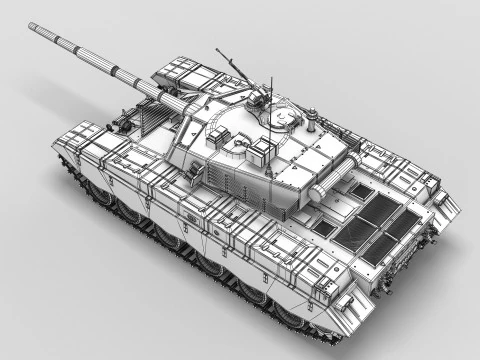 Chinese Type 98 Tank 3D Model