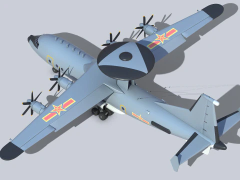 AWACS KJ-500 chino Modelo 3D