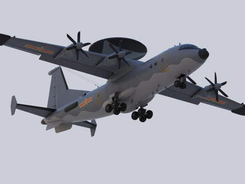 AWACS KJ-500 chino Modelo 3D