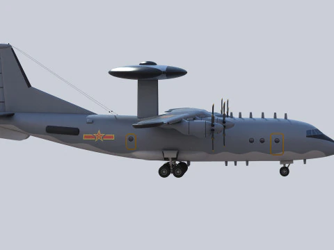 AWACS KJ-500 chino Modelo 3D