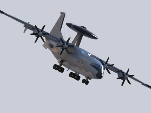 AWACS KJ-500 chino Modelo 3D