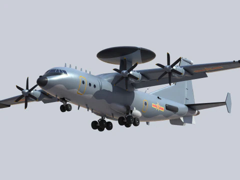 AWACS KJ-500 chino Modelo 3D