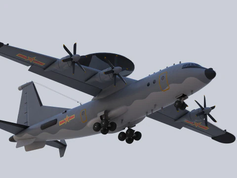 AWACS KJ-500 chino Modelo 3D