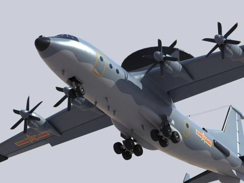 AWACS KJ-500 chino Modelo 3D