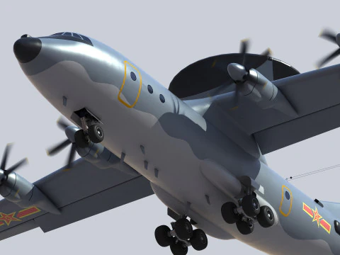 AWACS KJ-500 chino Modelo 3D