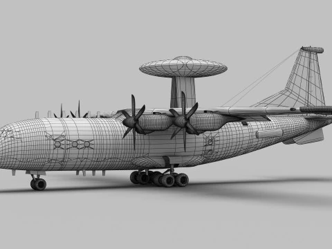 AWACS KJ-500 chino Modelo 3D