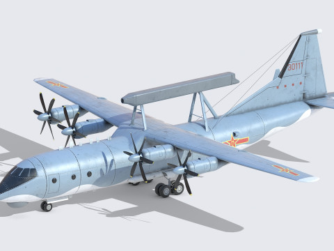 AWACS cinese KJ-200 Modello 3D