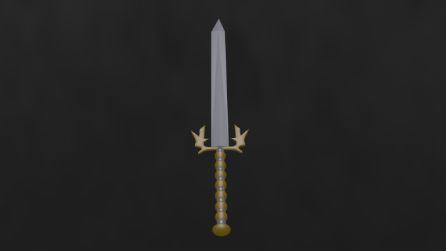 sword 3D Model .c4d .max .obj .3ds .fbx .stl .blend 