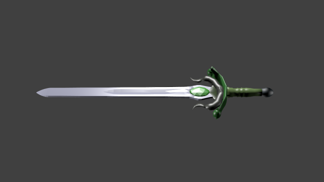 sword Model 3D .c4d .max .obj .3ds .fbx .stl .blend 