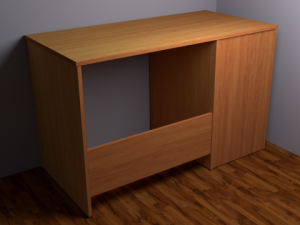 computer table 3D Model