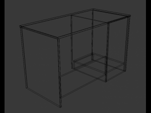 computer table 3D Model